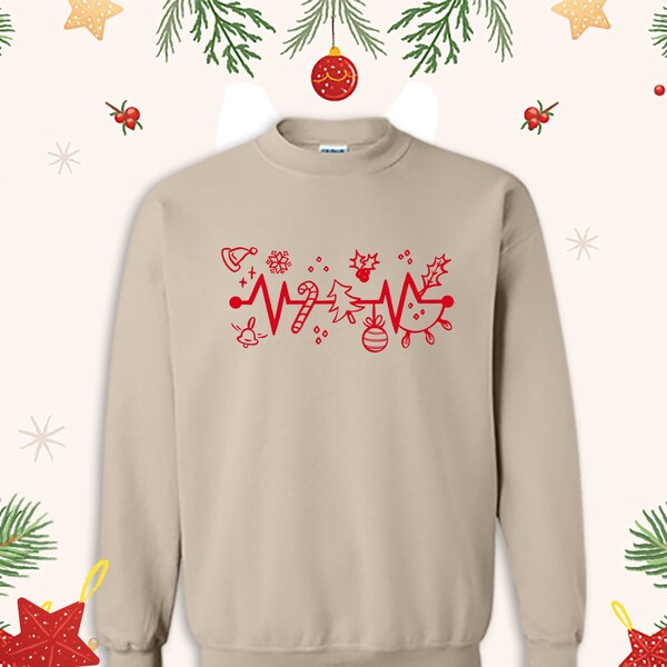 Candy Cane Heart Ornament Etsy