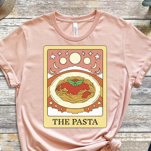 The Pasta Shirt, Tarot Card Shirt, Eat Pasta Live Fasta, Italian Shirt, Italian Food, Gift For Italian, Gift For Pasta Lover, Fate Shirt