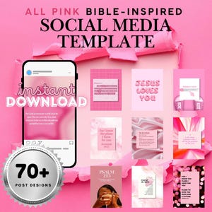 All PINK Christian Bible-Inspired Social Media Template