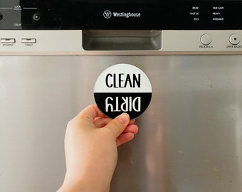 Clean/Dirty Dishwasher Magnet | Kitchen Magnet | Fridge Magnet | Home Kitchen Organisation | Gift for Her | Gift for Him | Mother's Day Gift