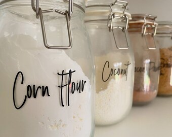 Custom Pantry Labels | Organisation Kitchen Labels | Custom Kitchen Labels | Kitchen Labels | Personalised Labels | Custom Vinyl