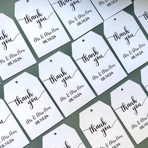 Personalised Wedding Tags | Wedding Gift Tags | Bomboniere | Party Favour | Wedding Favour | Thank You Tags | Custom Gift Tag | Birthday Tag