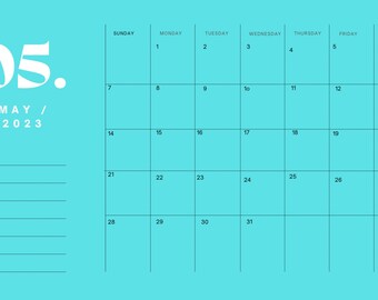 Desk calendar ( May - August )