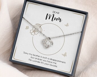 To My Mom Necklace | Funny Mothers Day Gift from Daughter | Mom Necklace | Mom Birthday Gift from Daughter | Mom Gift from Son | Funny Gift