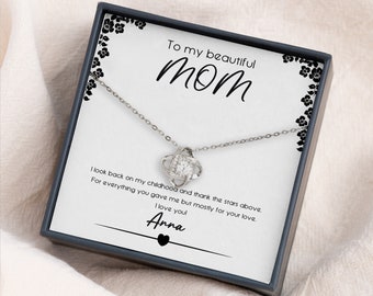 To My Beautiful Mom Necklace | Mothers Day Gift from Daughter | Mom Necklace | Mom Birthday Gift from Daughter | Mom Gift from Son