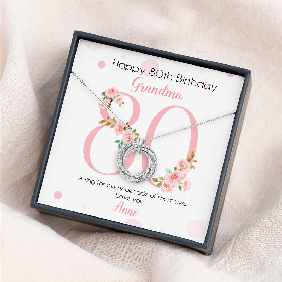 80th Birthday Present Ideas Female 80th Birthday Gift For Grandma