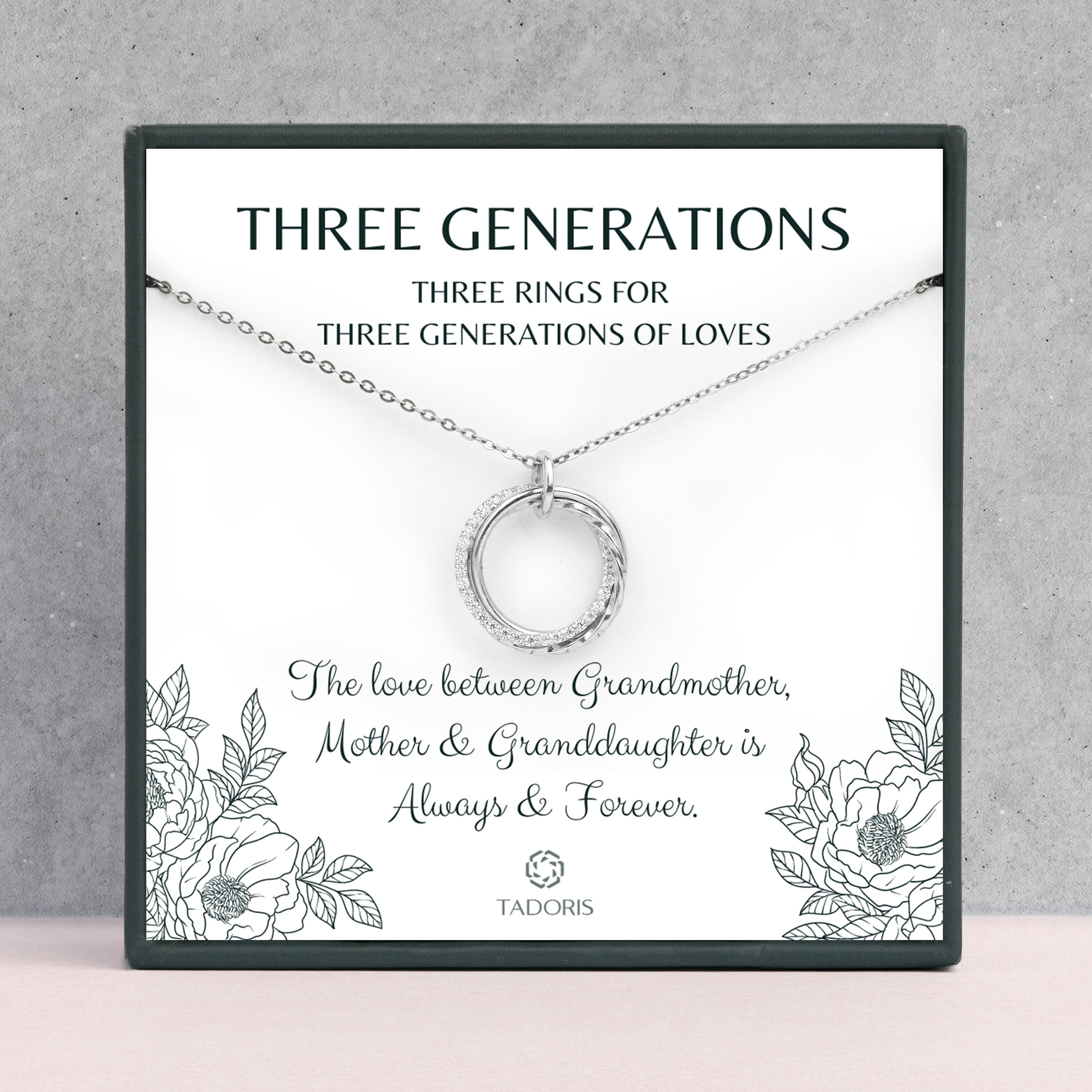 Granddaughter Grandmother's Necklace Illusion Gifts For