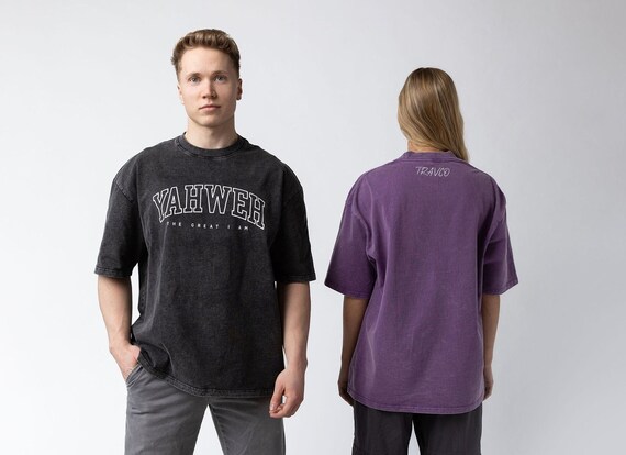 Yahweh Vintage Oversized Tee | Christian Streetwear, Jesus