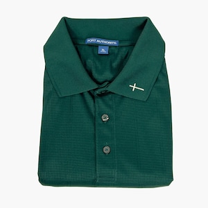 God First Polo | Christian Polo, Embroidered Cross, Christian Professional, Christian golf shirt, Business Casual Christian, Cross tshirt