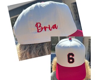 Custom Sports Hat, Sports Team Cap, Gift for Mom