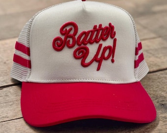 Gorra de béisbol tipo camionero con bordado 3D "Batter Up", regalo para el Día de la Madre.