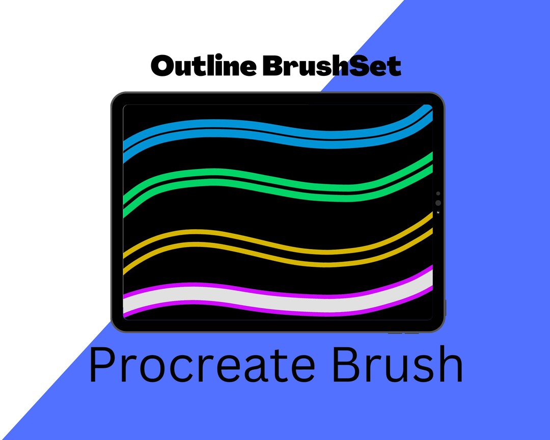 Procreate Outline Brushes Brushes Procreate Blending Procreate Brushes