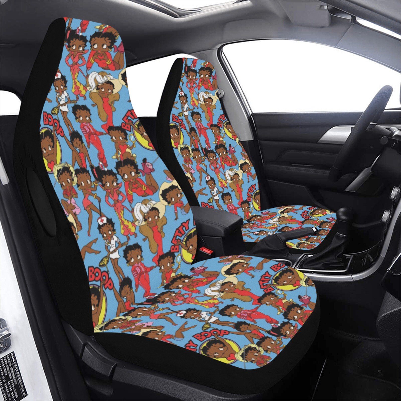 African Vacationer Betty Boop Car Seat Covers, Black Betty Boop car accessories sold by