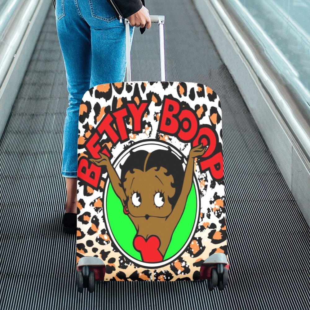 Betty Boop luggage cover, Traveler traveling gifts, Betty Boop merch