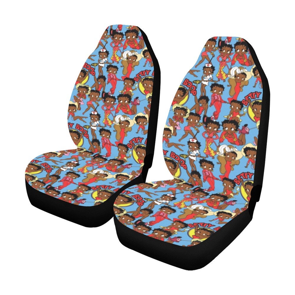 African Vacationer Betty Boop Car Seat Covers, Black Betty Boop Car Accessories, Betty Boop Car