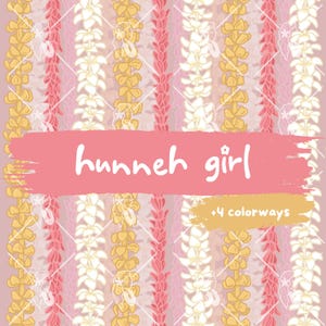 Puakenikeni Design, Seamless Pattern, Lei Pattern, Native Hawaiian Print, Tropical Design