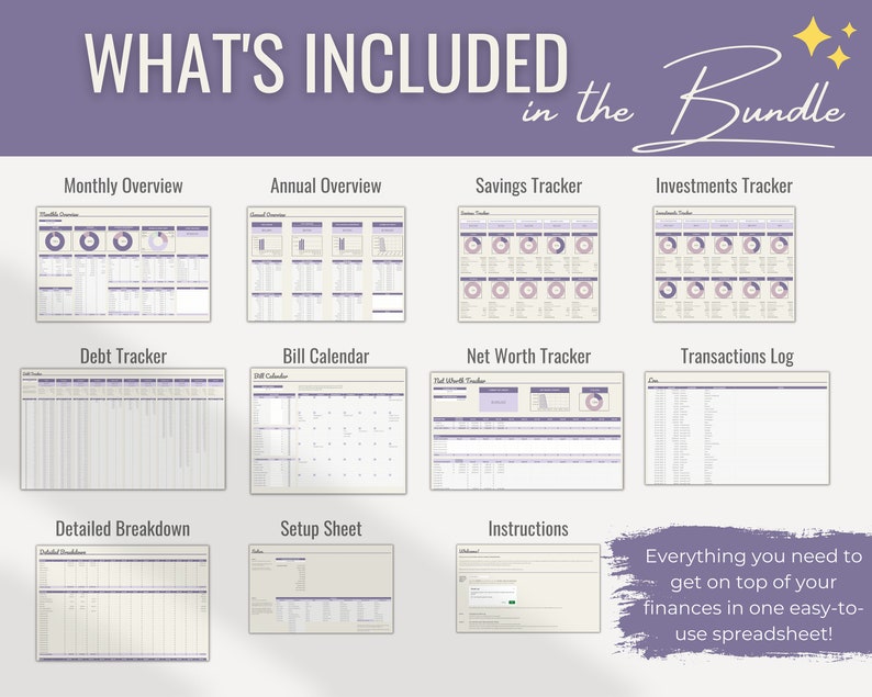 Monthly Budget Spreadsheet Template for Google Sheets - Etsy