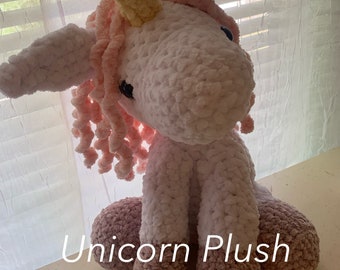 Crochet Unicorn Plush