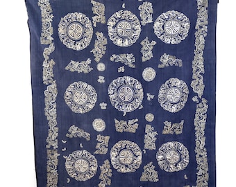 Antique Chinese Silk Embroidery Textile
