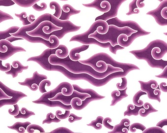 Hand Drawn Mega Mendung Cloud Pattern Batik