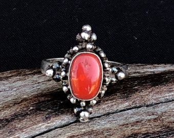 Red Coral SilverRing