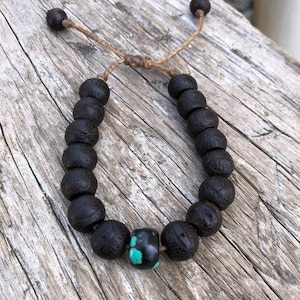 Bodhi Seed Beads And Turquoise Wrist Mala