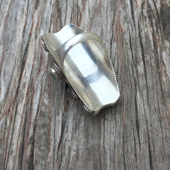 Multi StoneTurquoise Saddle Ring - image 5