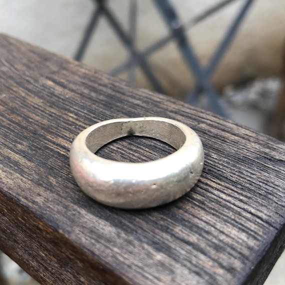 Solid Hilltribe Silver Ring - image 4