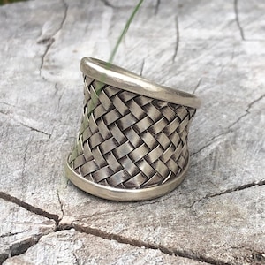 Woven Hilltribe Silver Ring