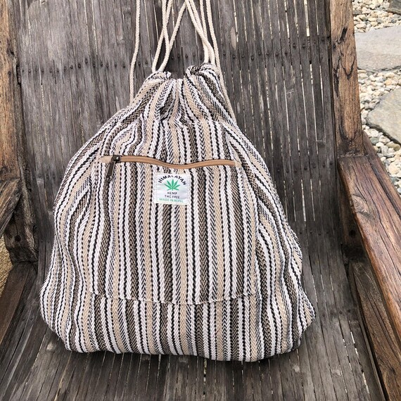 Natural Cotton Drawstring Backpack - image 6