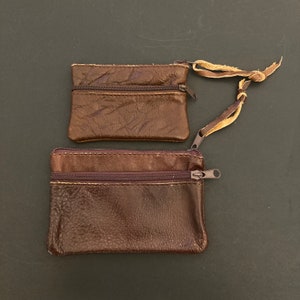 Monedero de cuero genuino