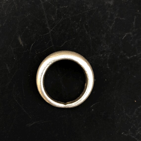 Solid Hilltribe Silver Ring - image 2