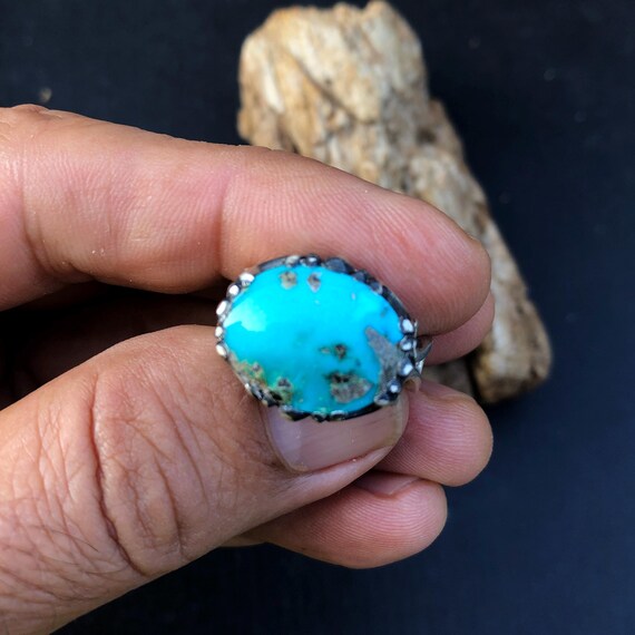 Blue Turquoise Ring - image 5
