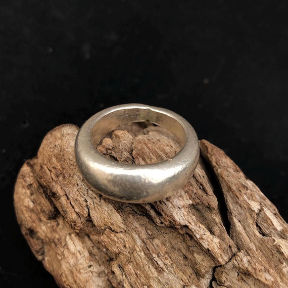 Solid Hilltribe Silver Ring - image 1