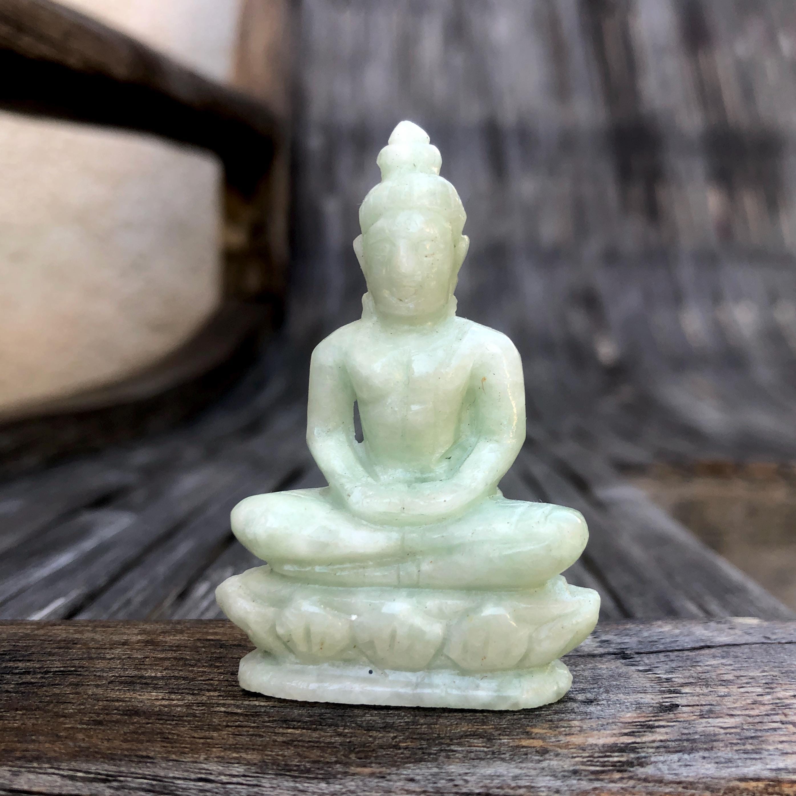 緑の翡翠の仏像 - Etsy 日本