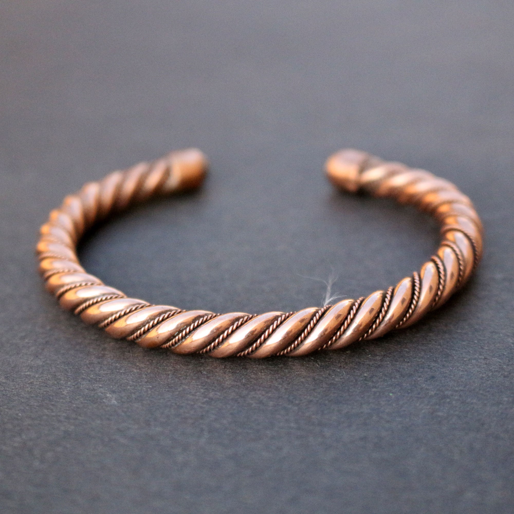 Twisted Copper Cuff Bracelet Etsy