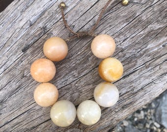 Pulsera elástica de jade natural