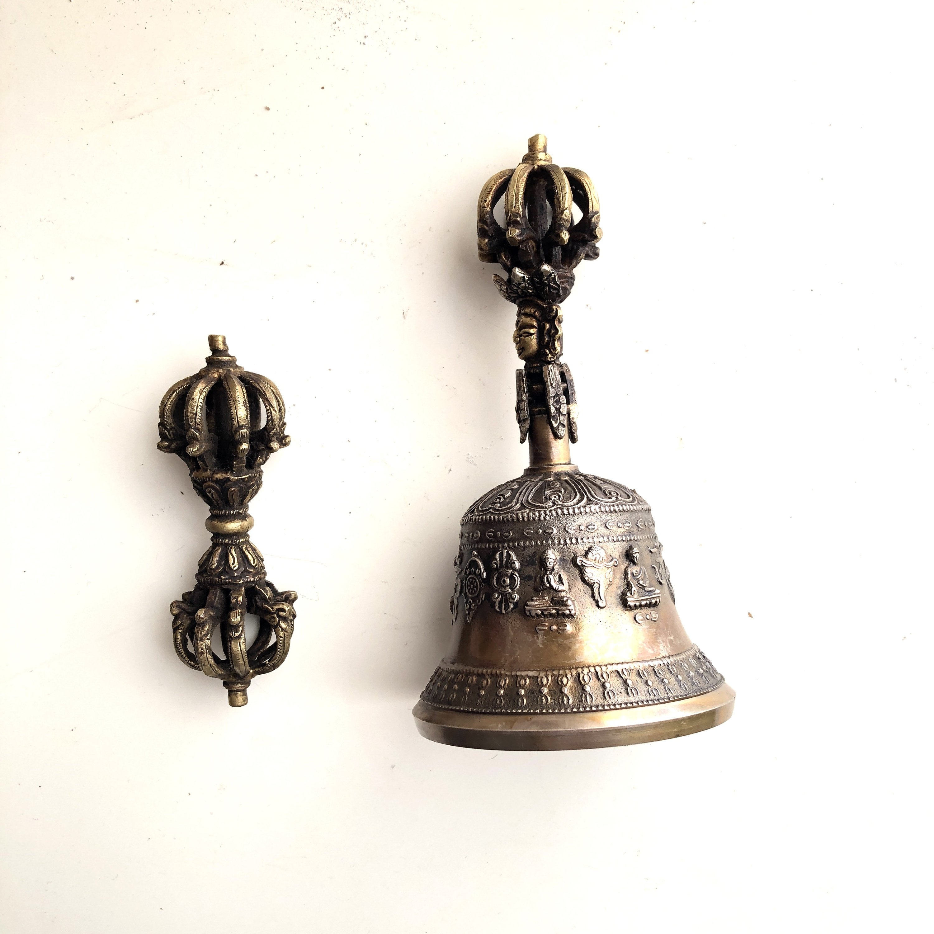 Tibetan Buddhist Bronze Bell and Vajra/dorje - Etsy