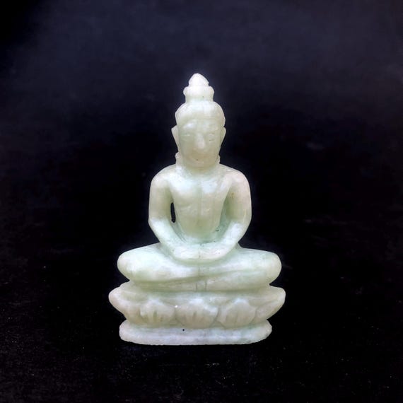 Green Jade Buddha Figurine - Etsy 日本