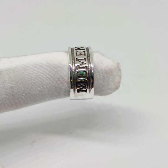 シルバー バンドリング 刻印入り 刻印入りスターリングシルバーバンドリング：記念品