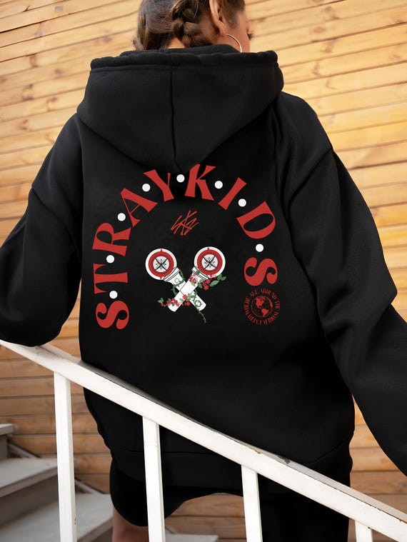 Sudadera Con Capucha De Kpop Stray Kids - Unisex, Mezcla De Algodón, Varios Colores