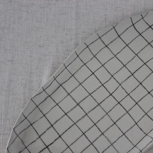 Checkered ceramic platter