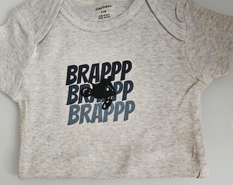 Baby Motocross Onsie Custom, Brappp, Motocross racing jersey style, Motocross baby shower gift