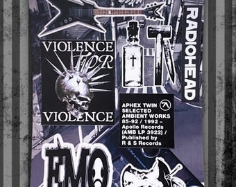 Grunge Emo CyberMetal Sticker Sheet