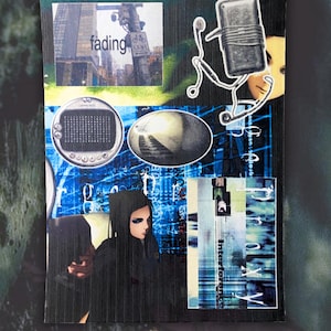 Ergo Proxy Dark Metallic Hexcore Sticker Sheet