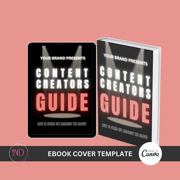 Ebook Cover Template, Ebook cover, E-book cover, Ebook Cover Template Canva, Editable Canva Template, Canva Template, Content E-book Cover