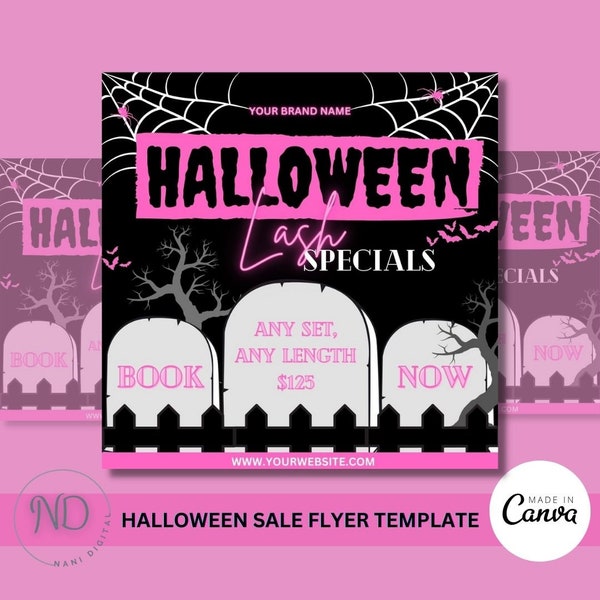 Halloween Lash Flyer, Halloween Lash Sale, Lash Halloween Flyer, October Booking, Fall Lash Flyer, Lash Flyer, Lash Sale Flyer, Lash Special