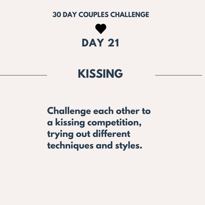 The 30 Day Couples Challenge. Couples Bucketlist Checklist. Fun