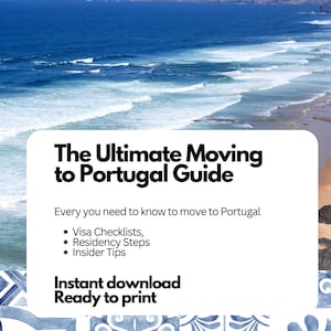 Portugal Visa Checklist Printable • Portugal Relocation Guide • Digital Download • Moving to Portugal Step-by-Step Planner PDF