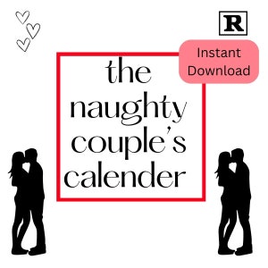 Calendário de casais travessos, lista de verificação sexy, planejador de sexo, atividades sexy para casais, lista excêntrica, jogo noturno para encontros